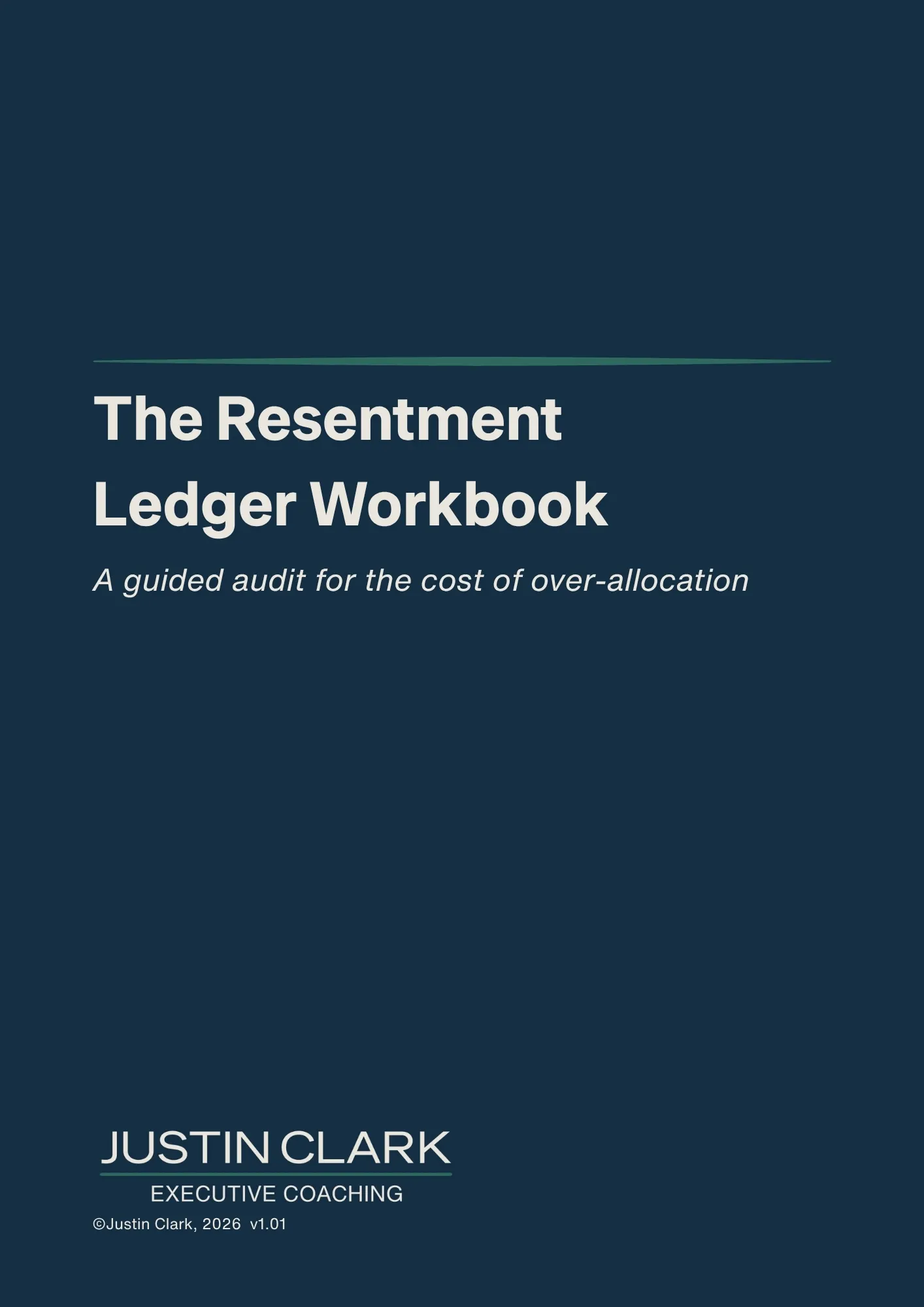 Cover of The Resentment Ledger Workbook
